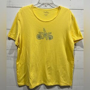 Coral Bay XL Yellow T-Shirt